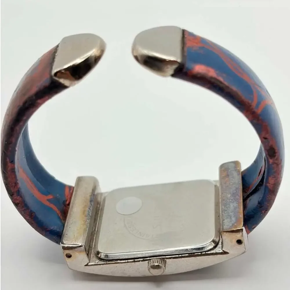 Silver & Blue Sussie Cuff Watch